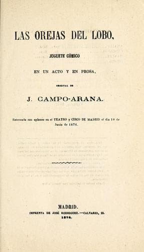 Tapa de Las orejas del lobo