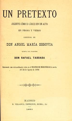 Tapa de Un pretexto