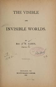 Tapa de The visible and invisible worlds