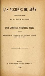 Tapa de Las acciones de Adán