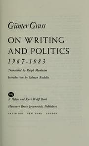 Tapa de On writing and politics, 1967-1983