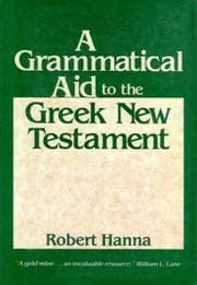 Tapa de A grammatical aid to the Greek New Testament