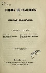 Tapa de Cuadros de costumbres