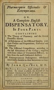 Tapa de Pharmacopoeia officinalis extemporanea, or, A complete English dispensatory, in four parts