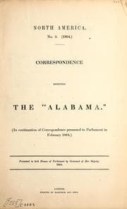 Tapa de Correspondence respecting the "Alabama."