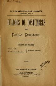 Tapa de Cuadros de costumbres