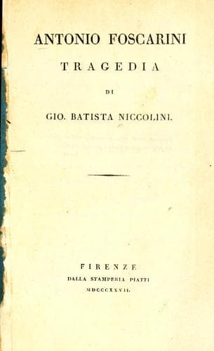 Tapa de Antonio Foscarini