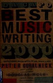 Tapa de Da Capo best music writing 2000