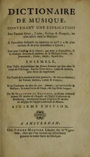 Tapa de Dictionaire de musique