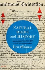 Tapa de Natural Right and History
