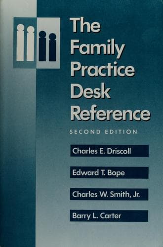 Tapa de The Family practice desk reference