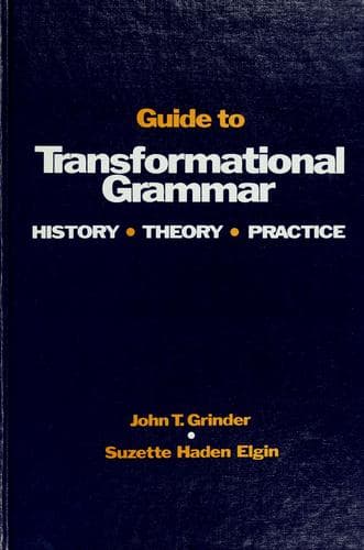 Tapa de Guide to transformational grammar