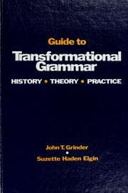 Tapa de Guide to transformational grammar