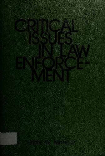 Tapa de Critical issues in law enforcement
