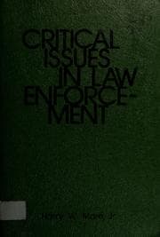Tapa de Critical issues in law enforcement