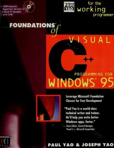 Tapa de Foundations of Visual C++ programming for Windows 95