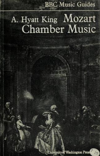 Tapa de Mozart chamber music