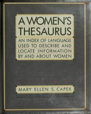 Tapa de A Women's thesaurus