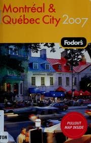 Tapa de Fodor's 07 Montréal & Québec City