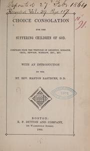 Tapa de Choice consolation for the suffering children of God