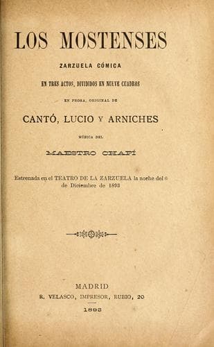 Tapa de Los mostenses