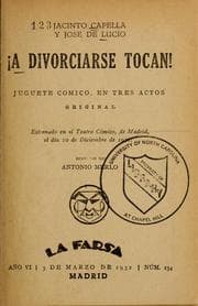 Tapa de !A divorciarse tocan!
