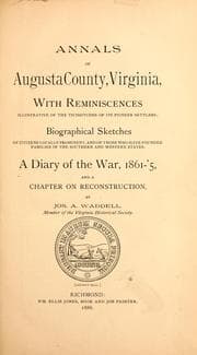 Tapa de Annals of Augusta County, Virginia