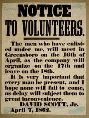 Tapa de Notice to volunteers