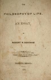 Tapa de The philosophy of life