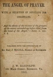 Tapa de The angel of prayer, with a selection of devotions for christians