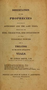 Tapa de A dissertation on the prohecies relative to Antichrist and the last times