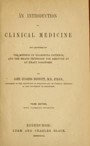 Tapa de An introduction to clinical medicine