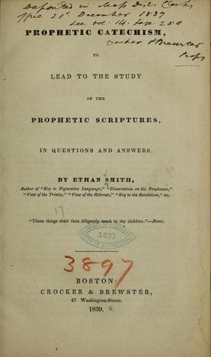 Tapa de Prophetic catechism
