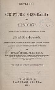 Tapa de Outlines of Scripture geography and history ...