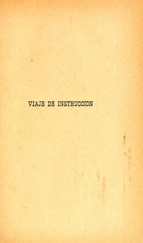 Tapa de Viaje de instrucción