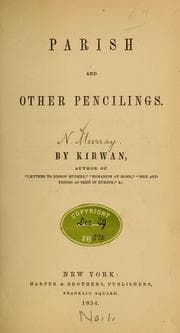 Tapa de Parish and other pencilings by Kirwan