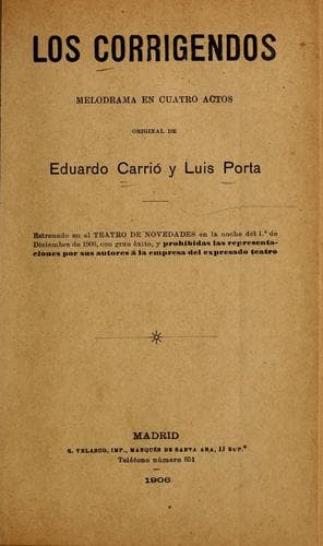 Tapa de Los corrigendos