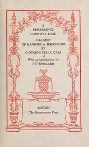 Tapa de A renaissance courtesy-book