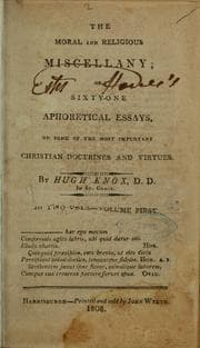 Tapa de The moral and religious miscellany
