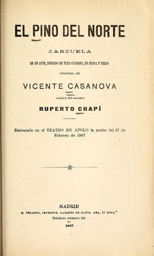 Tapa de El pino del norte