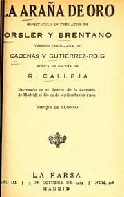 Tapa de La araña de oro