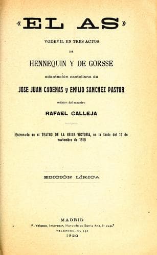 Tapa de "El as"