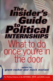 Tapa de The insider's guide to political internships