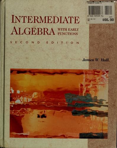 Tapa de Intermediate algebra
