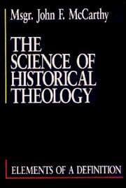 Tapa de The Science of Historical Theology