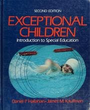 Tapa de Exceptional children