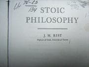 Tapa de Stoic philosophy