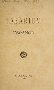 Tapa de Idearium espa©łol