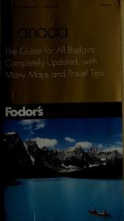 Tapa de Fodor's Canada