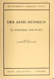 Tapa de Der arme Heinrich